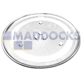 Plato de cristal giratorio para microondas universal con seis fijaciones (270mm)
