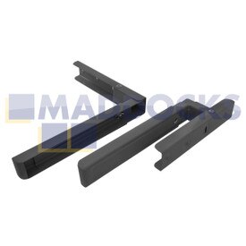 Kit de montaje en pared, fijaciones y brazo extensible para microondas con acabado en plata, universal