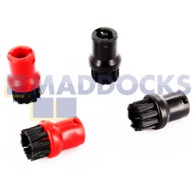 Boquillas redondas de cerdas compatibles con modelos Karcher SC1402 (paquete de 4)