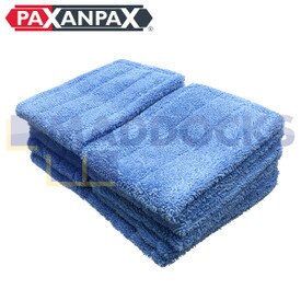 Compatible con Mop elástico de bolsillo de microfibra con rayas Nylo húmedo de 40 cm Numatic Blue (paquete de 10)