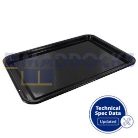 Bandeja de horneado poco profunda esmaltada (417mm x 300mm x 21mm)